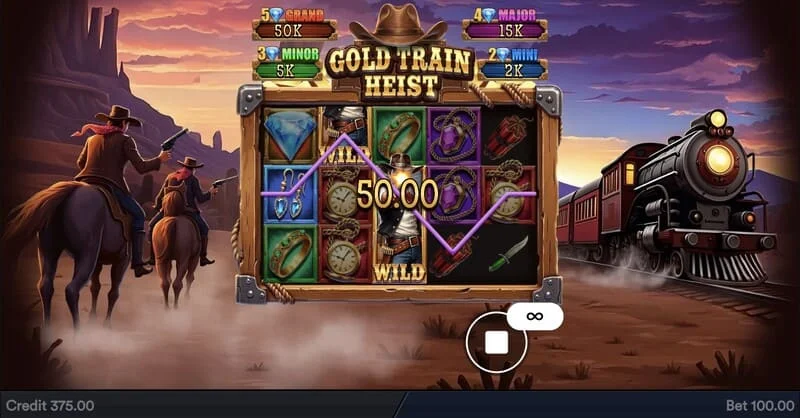 Gold Train Heist - utbetalingstabell og myntverdi